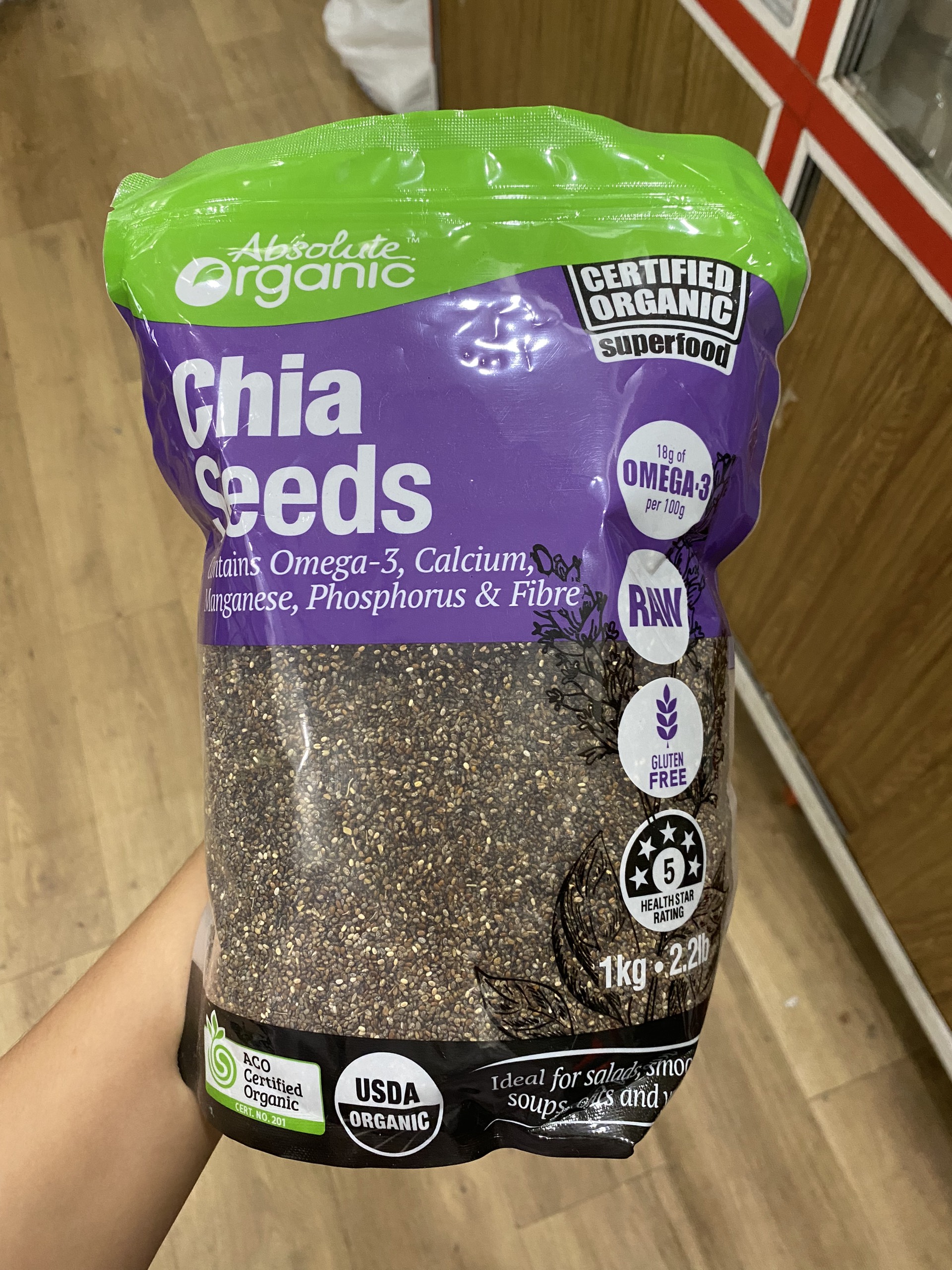 Hạt chia tím úc organic 1kg