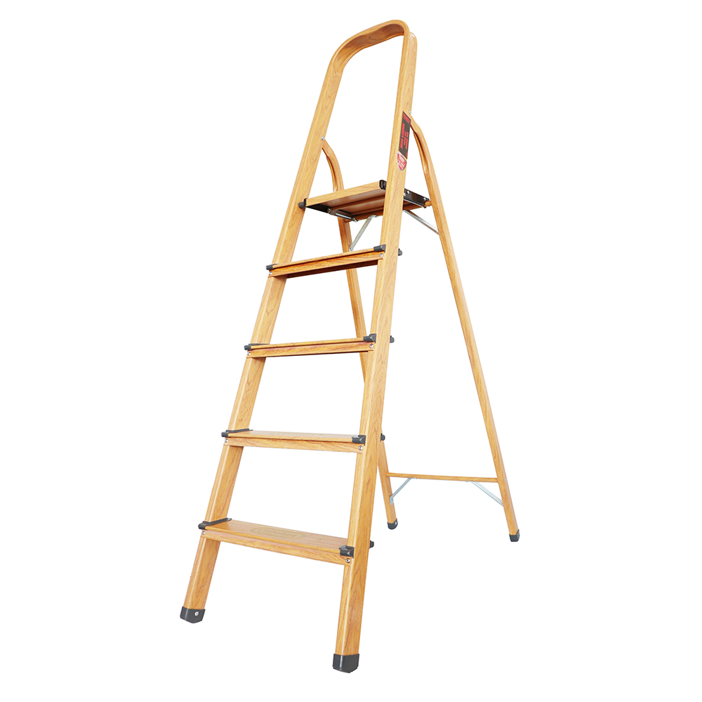 Thang ghế xếp, bậc thang OSHIMA TG5, 5 bậc (Vân Gỗ)