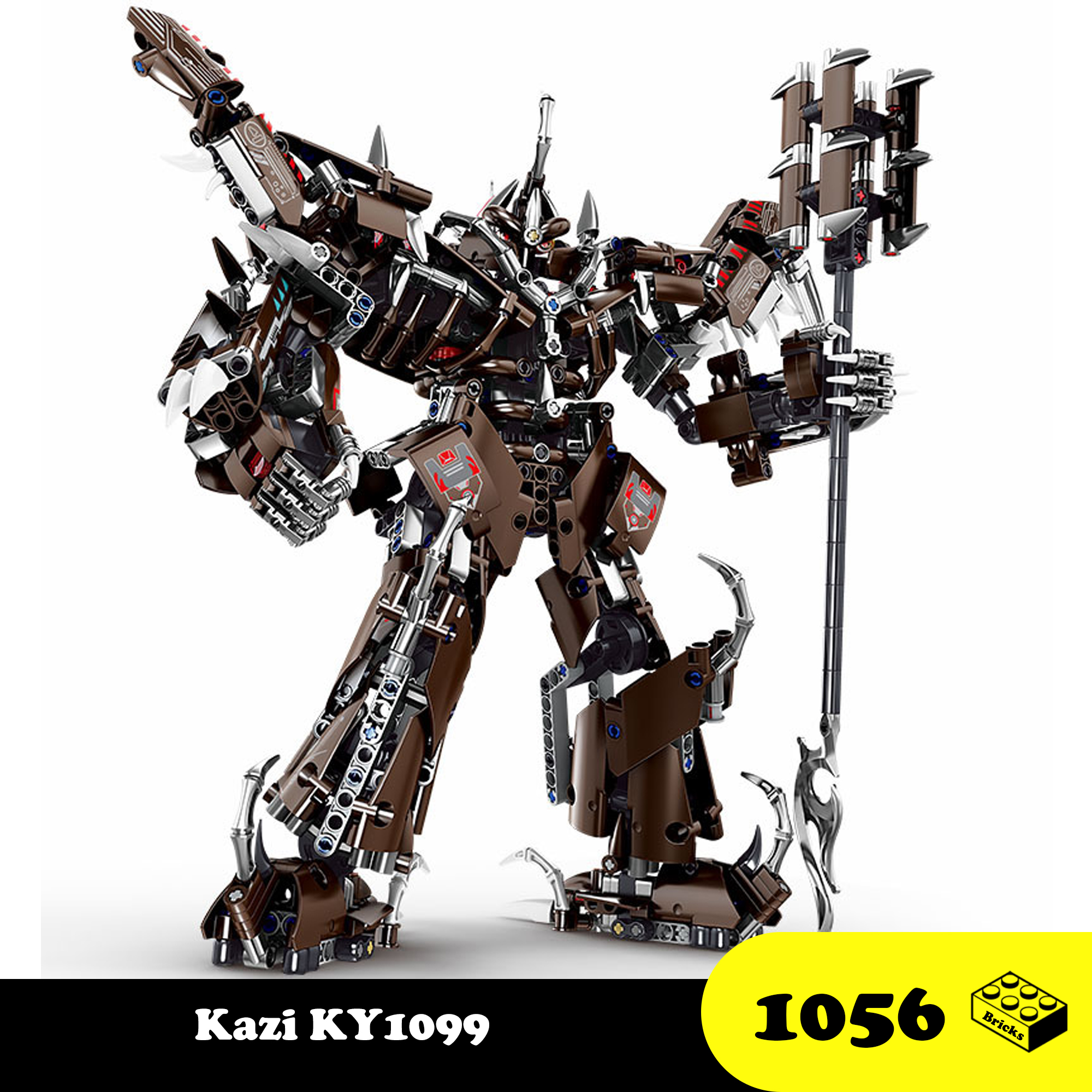 Đồ chơi Lắp ráp Megatron, Kazi KY1099 Steel Robot, Xếp hình thông minh