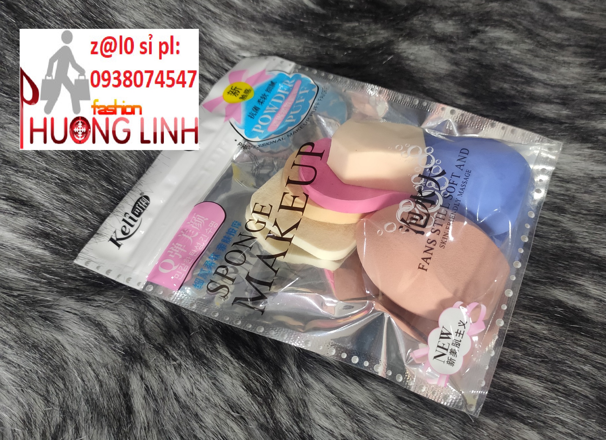 Mút đánh phấn makeup bịch 6 cái
