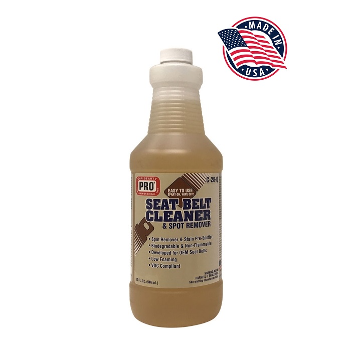 Vệ sinh ghế nỉ, vệ sinh dây đai và vệ sinh trần nỉ ô tô - Seatbelt Cleaner 946ml USA - Pha nước 15 lần