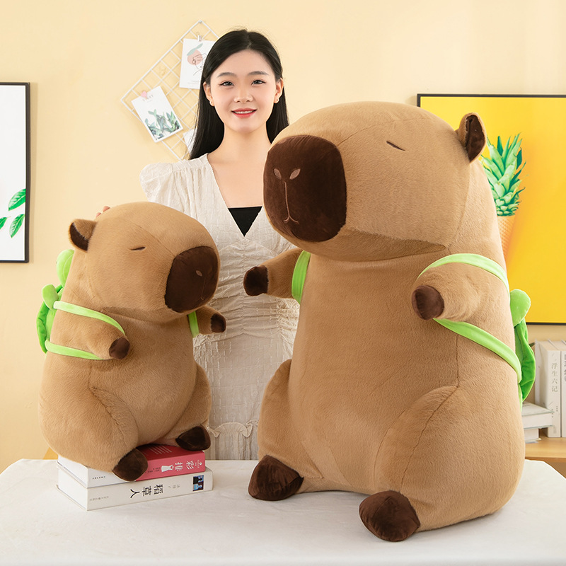 Gấu bông Chuột Capybara Béo Đáng Yêu, Thú bông Chuột lang nước nâu gấu bông hoạt hình mẫu mới hot trend