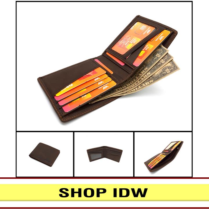 Bóp ví nam ngang da bò thật idw v0891