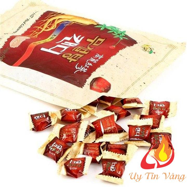Gói kẹo sâm không đường trắng 500gr