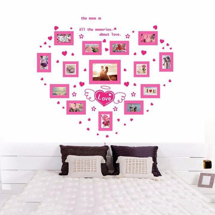 Decal dán tường khung ảnh tình yếu 86