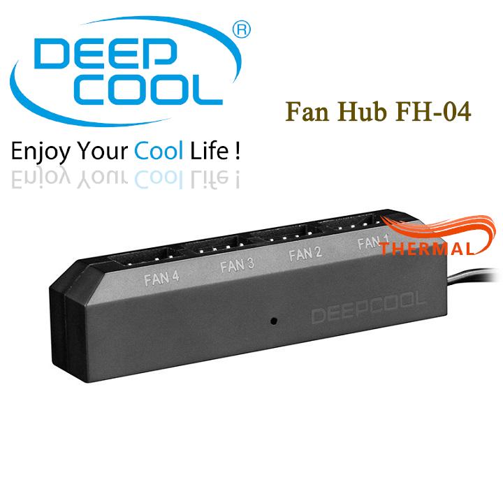 Fan Hub DeepCool FH-04 [ThermalVN] - Hỗ trợ 4 cổng cắm, điều tốc PWM
