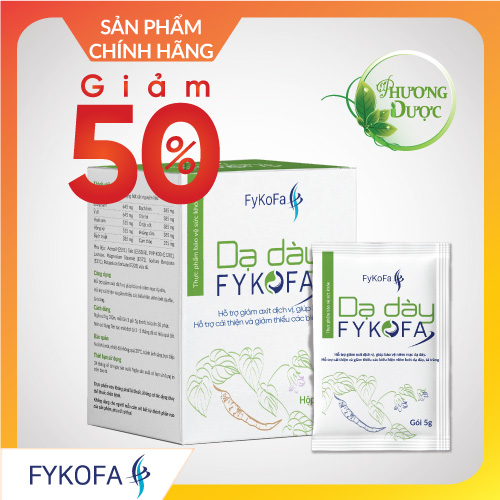 Dạ dày FYKOFA giảm ợ hơi, ợ chua, viêm loét dạ dày giúp bảo vệ dạ dày