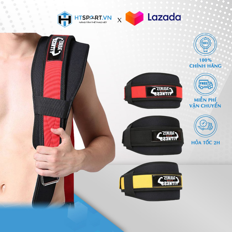 Đai lưng tập gym, nịt lưng mềm gym tập thể hình gánh tạ squat nam chính hãng aolikes al7983