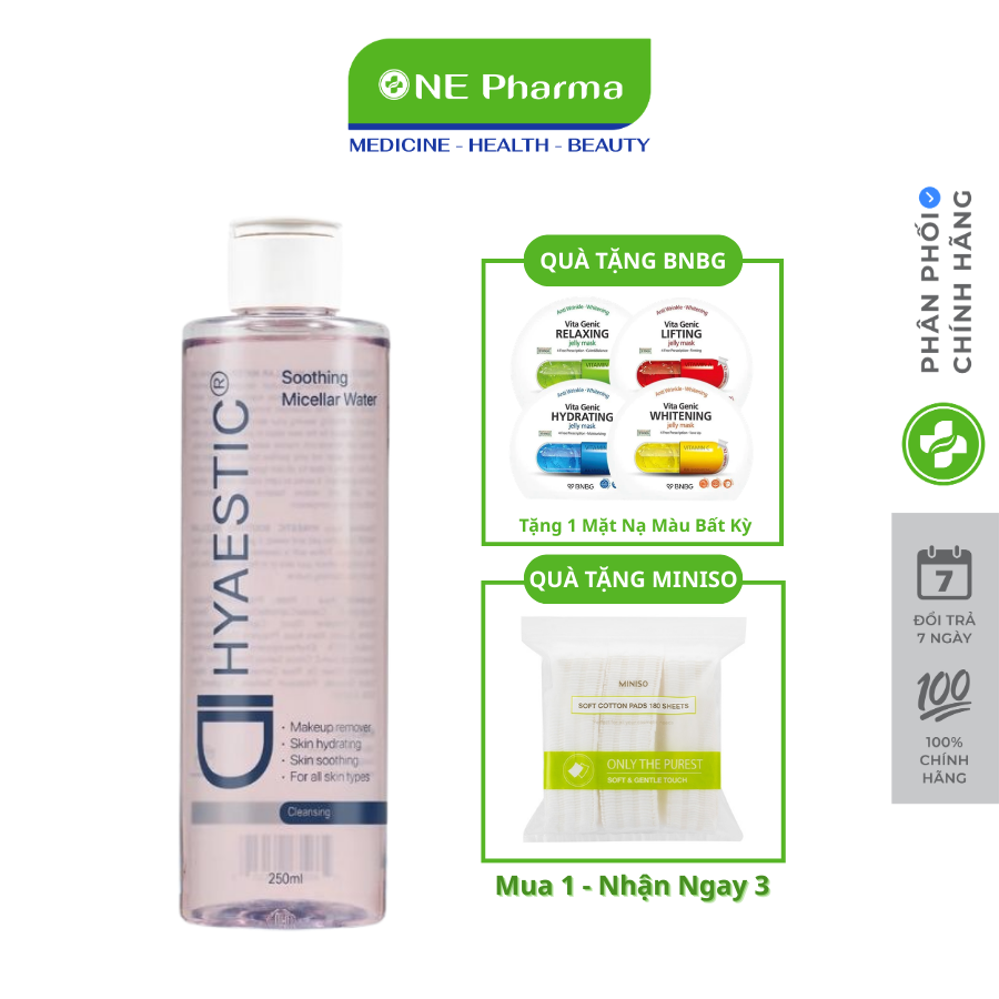 Hyaestic Soothing Micellar Water Gentle Makeup Remover 150ml