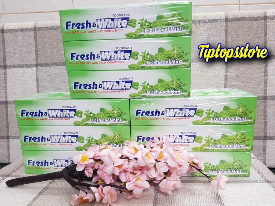 Kem đánh răng hương bạc hà fresh and white thái lan