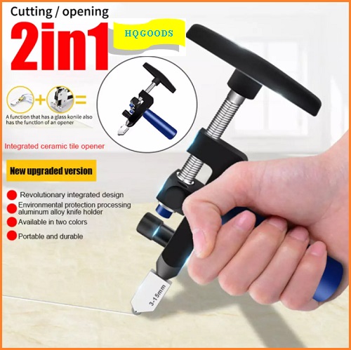 Dụng cụ cắt gạch men ngói kính xây dựng 2 trong 1 đa năng cầm tay