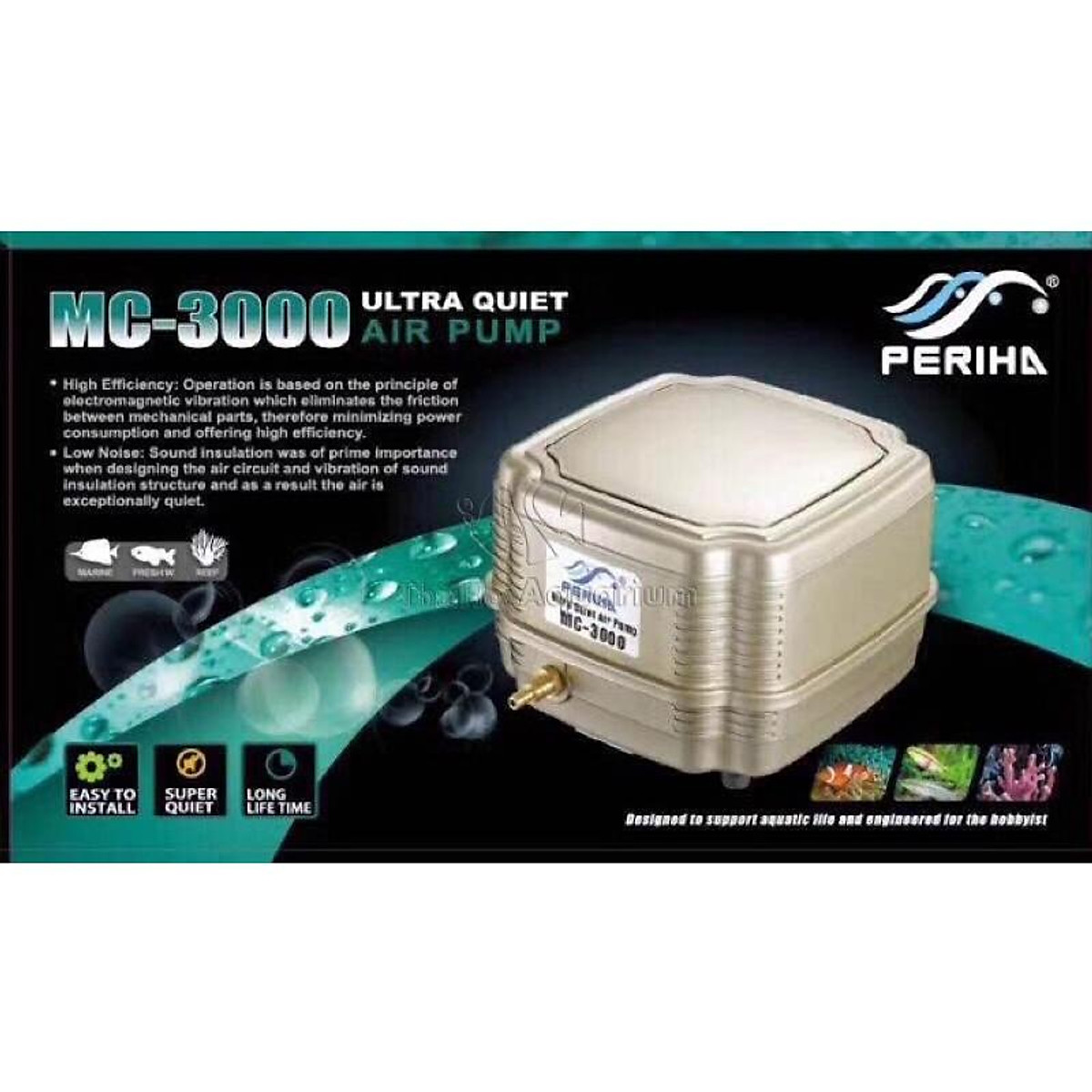 Máy oxy periha mc 3000 siêu êm cho hồ cá cảnh