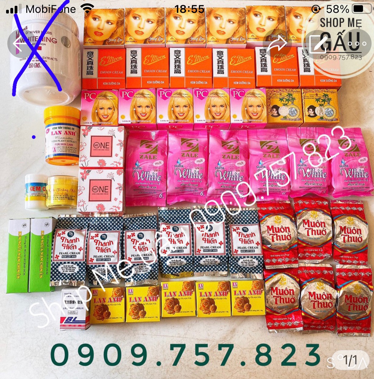 Combo kem spa 239k không lấy hũ body trắng lớn