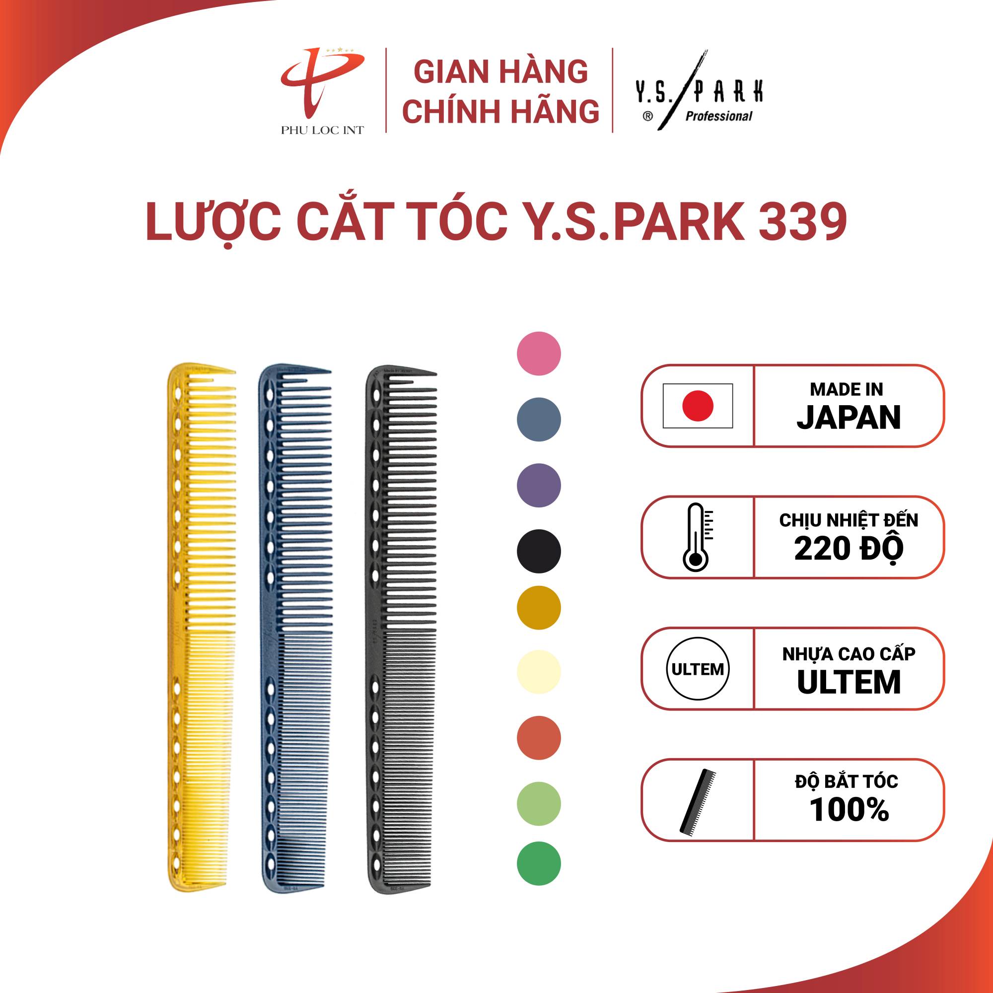Lược cắt tóc nam Nhật Bản YS PARK cho tóc ngắn và trung bình YS-339 hàng chính hãng
