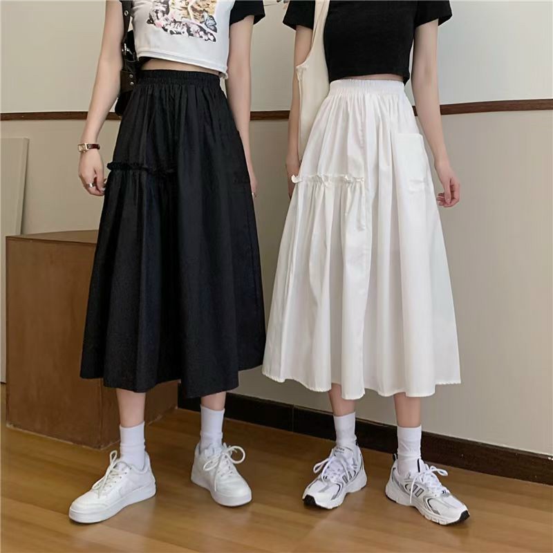 Chân Váy Dài Nữ - Chân váy Vintage Tầng Dáng Dài Ulzzang Siêu Xinh
