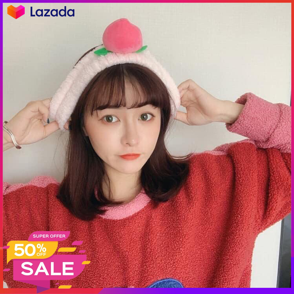 Băng đô rửa mặt trang điểm nữ  dễ thương - Băng đô rửa mặt cho bé gái - Makeup cho nam phụ kiện tóc spa - Vải nhung nơ Hàn Quốc