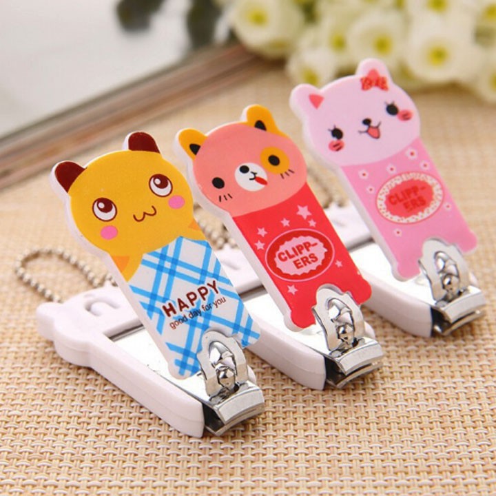Móc chìa khoá,Bấm móng tay mini hình thú dễ thương cho bé