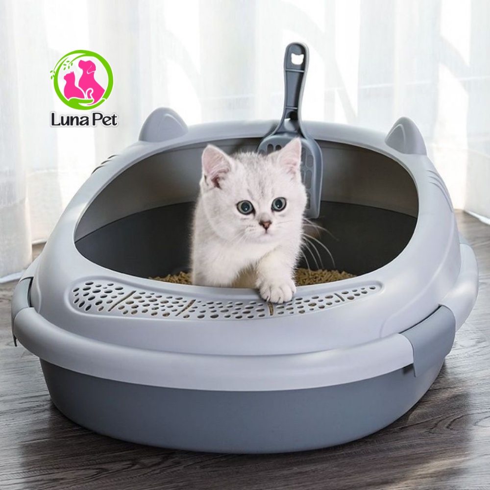 Khay cát vệ sinh cho mèo - Bồn Thau cát vệ sinh cho mèo Luna Pet KM06
