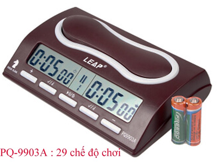[HCM]Đồng hồ thi đấu cờ LEAP PQ-9903A - 2 Pin 1.5V R20 (29 chế độ chỉnh thời gian) - Thiết kế sang trọng và đơn giản - Đại lý chính hãng duy nhất tại Việt Nam