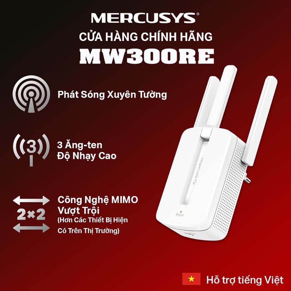 Kích Sóng Wifi Mercusys Mw300re 300mbps