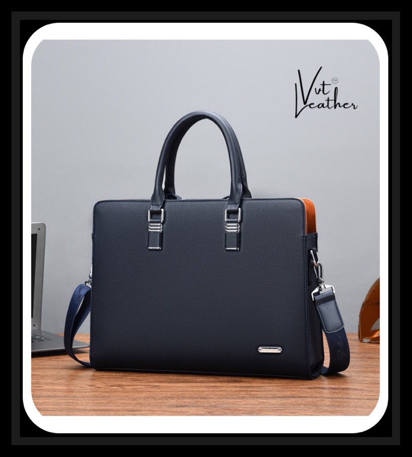 Cặp da công sở nam 0026 i cặp da nam cao cấp i cặp da nam công sở da cao cấp đựng vừa laptop 14 inch hàng looại 1