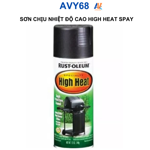 Sơn chịu nhiệt độ cao 1200°f high heat spay 648°c 430gr