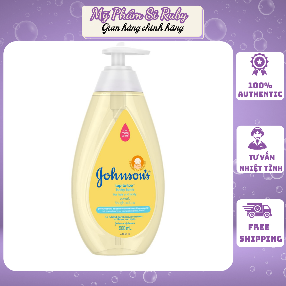 Sữa tắm gội toàn thân Johnson Baby 500ml