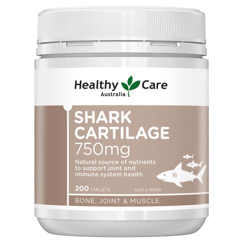 NK Úc Viên uống sụn vi cá mập Úc, giảm đau cứng khớp shark cartilage 750mg