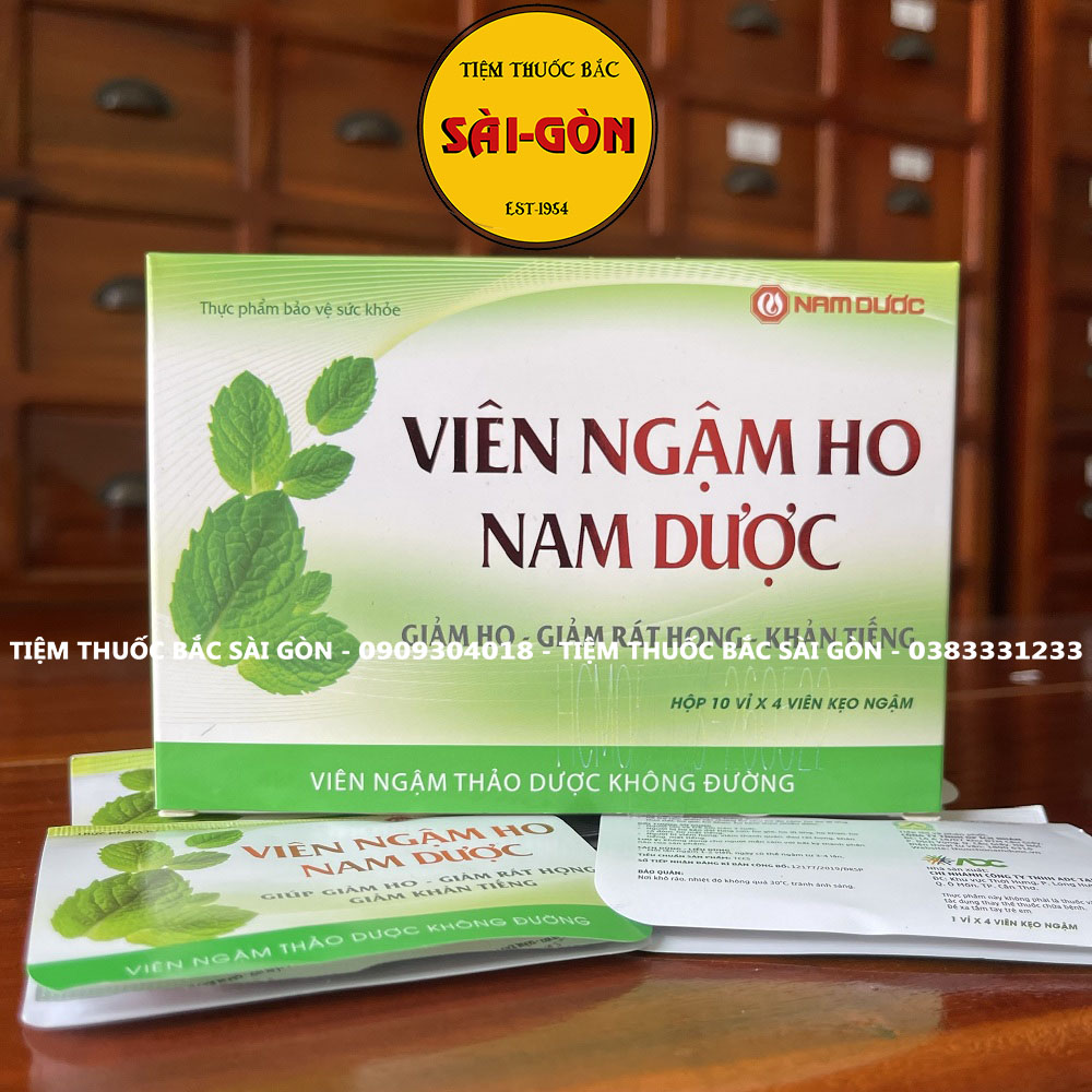 Hộp 10 vỉ kẹo ngậm ho nd