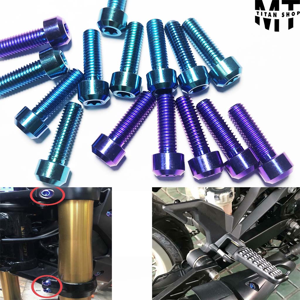 Ốc Chảng 3 Sonic Gác Chân Xe Các Dòng Xe Titan GR5 8li30.