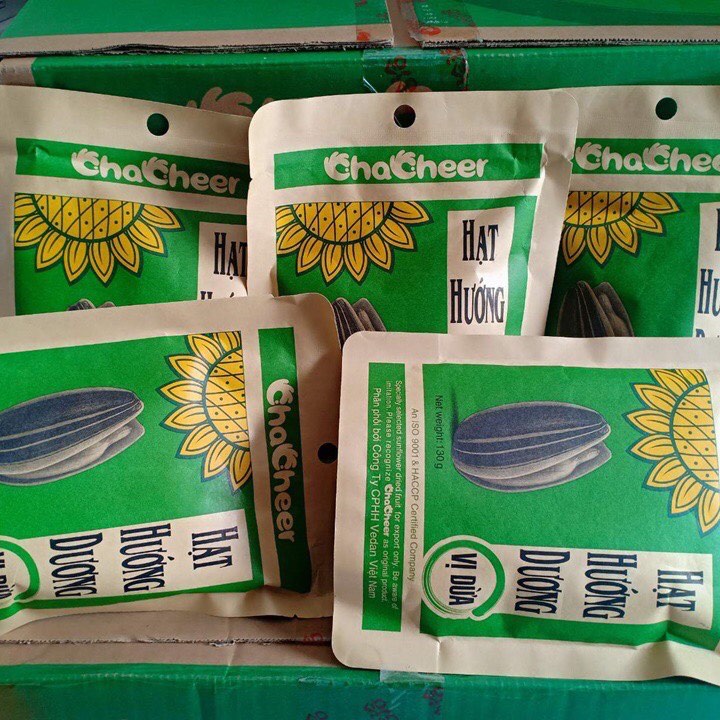 COMBO 3 GÓI HẠT HƯỚNG DƯƠNG VỊ DỪA, COMBO 3 GÓI HẠT HƯỚNG DƯƠNG CHACHEER VỊ DỪA SIÊU NGON LOẠI 40G