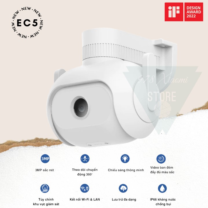 Camera ngoài trời imilab ec5 2k - camera ip ngoài trời xiaomi imilab ec5