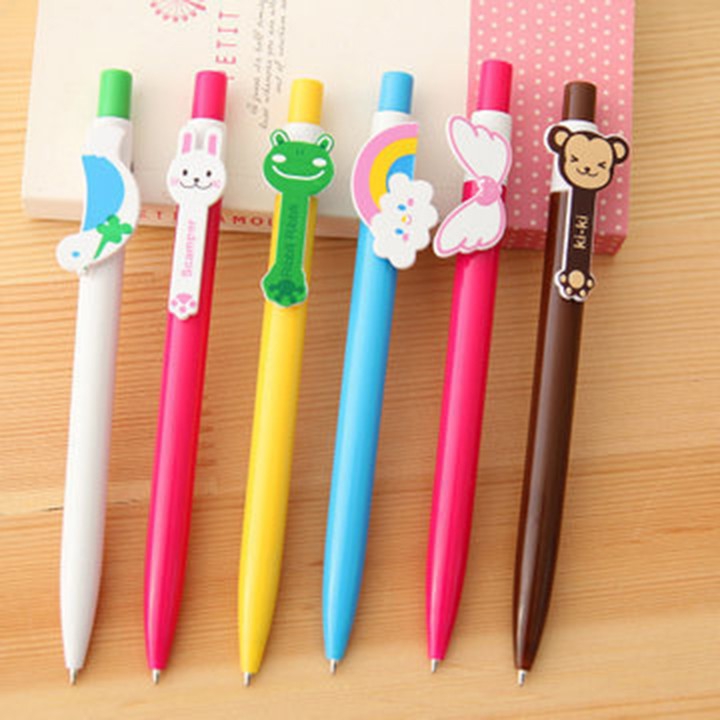 Combo 5 bút bi nhiều màu dễ thương cute