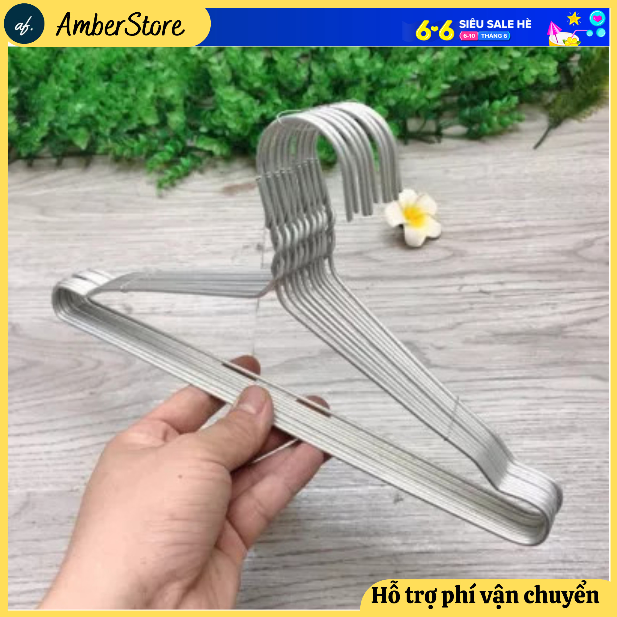 SET COMBO 10 - 20  móc quần áo người lớn - Sản phẩm nhôm cao cấp -  Thiết kế thông minh phù hợp điều kiện thực tế tại Việt Nam
