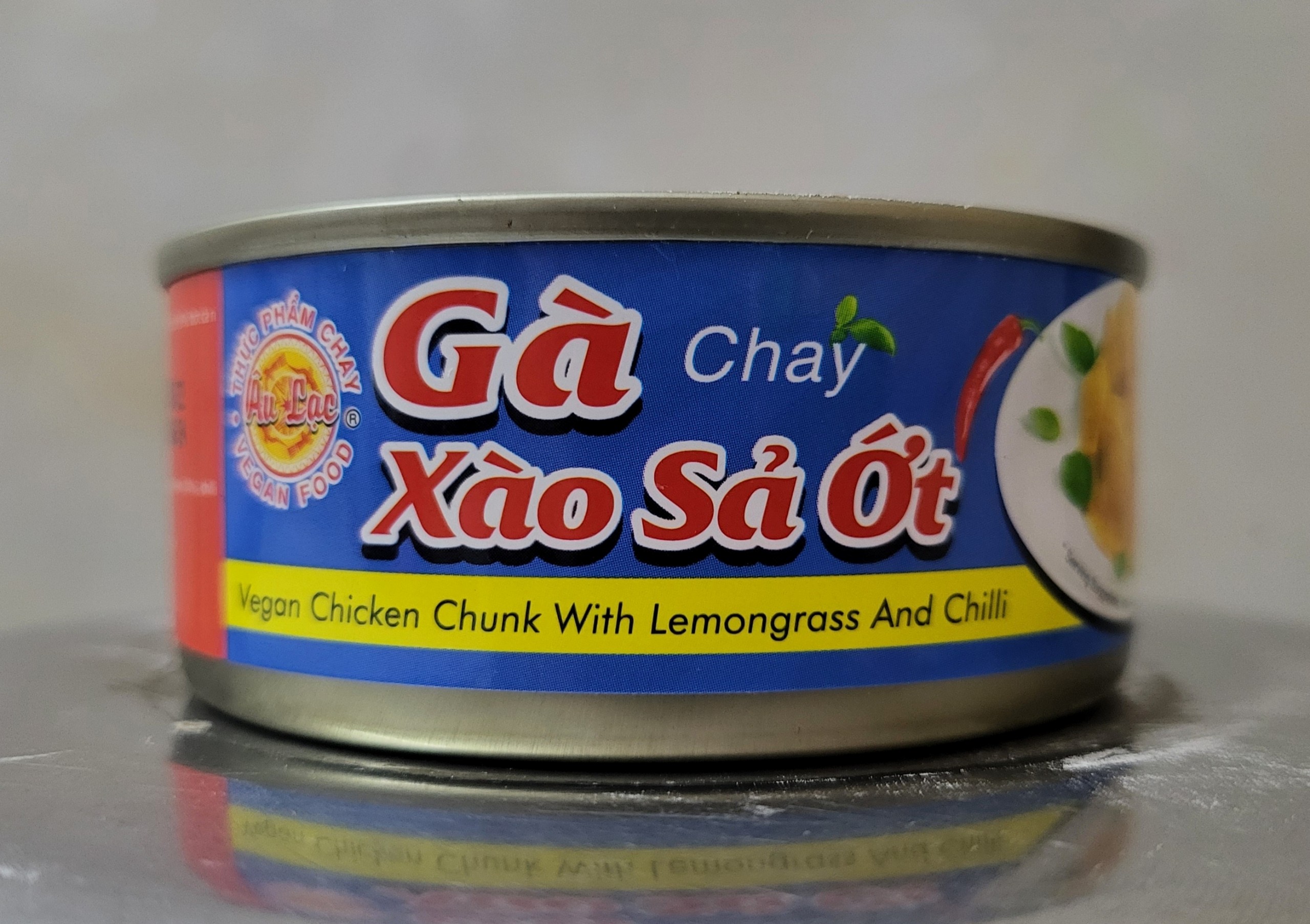 Gà xào sả ớt chay âu lạc vegan chicken chunk with lemongrass and chilli