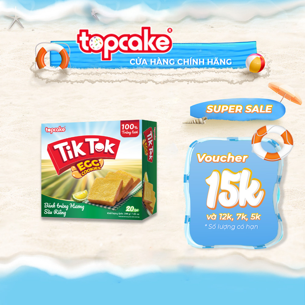 Bánh trứng nướng TIK TOK - Sầu riêng