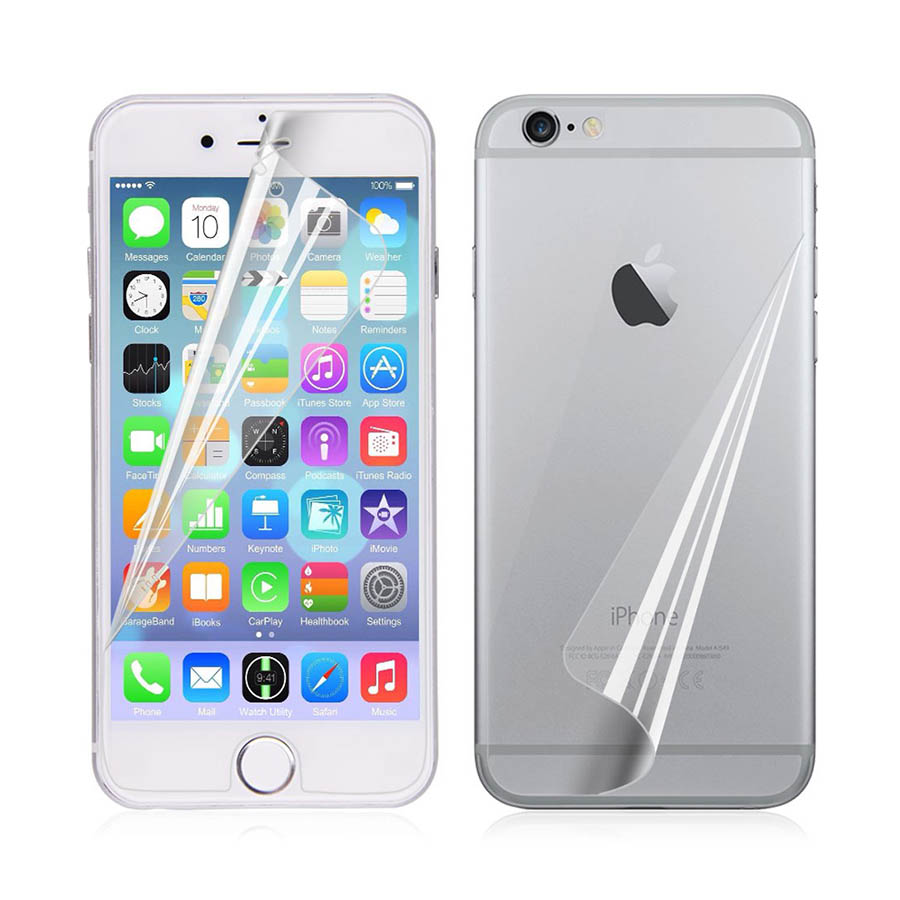 Miếng dán dẻo chống trầy mặt sau iphone 5-6-7 - combo 2 miếng - d123