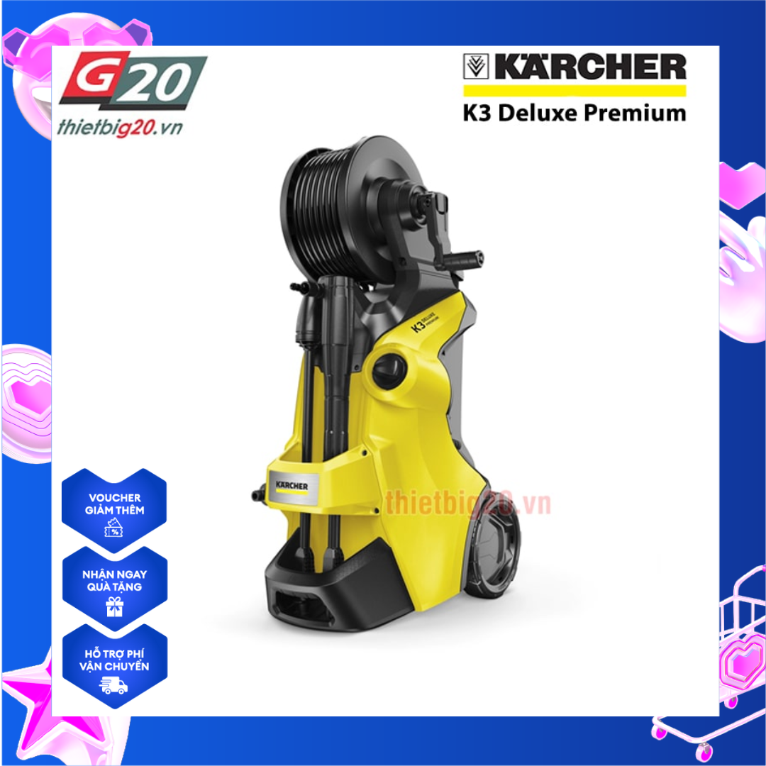 Máy phun xịt rửa xe Karcher K3 Deluxe Premium