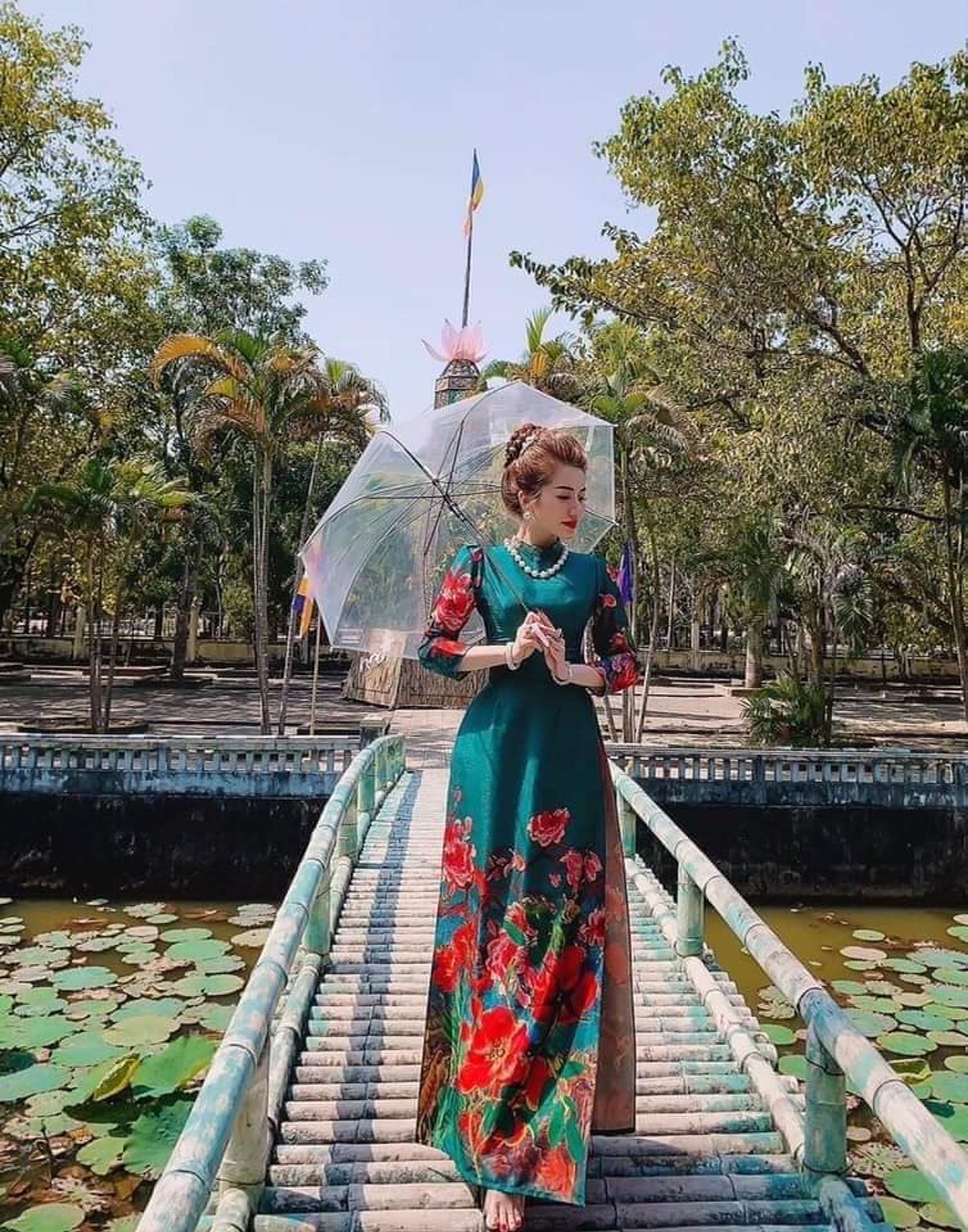 ÁO dài lụa vân gỗ in nổi cao cấp siêu rẻ