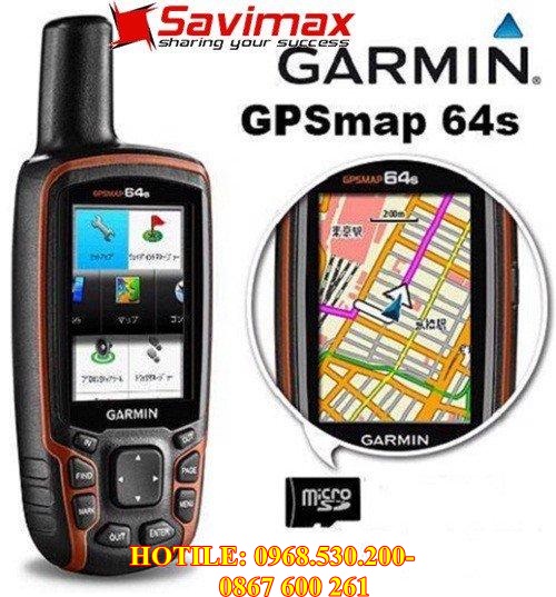 Máy định vị thiết bị đo chu vi, diện tích cầm tay Garmin GPSMAP 64s