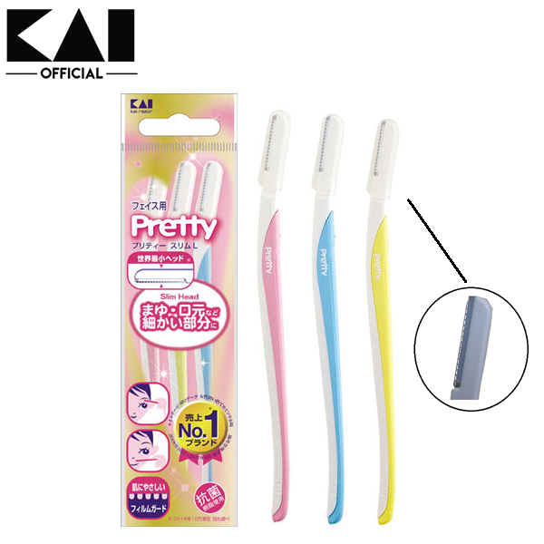 Set 3 dao cạo chân mày Pretty Kai nội địa Nhật Bản
