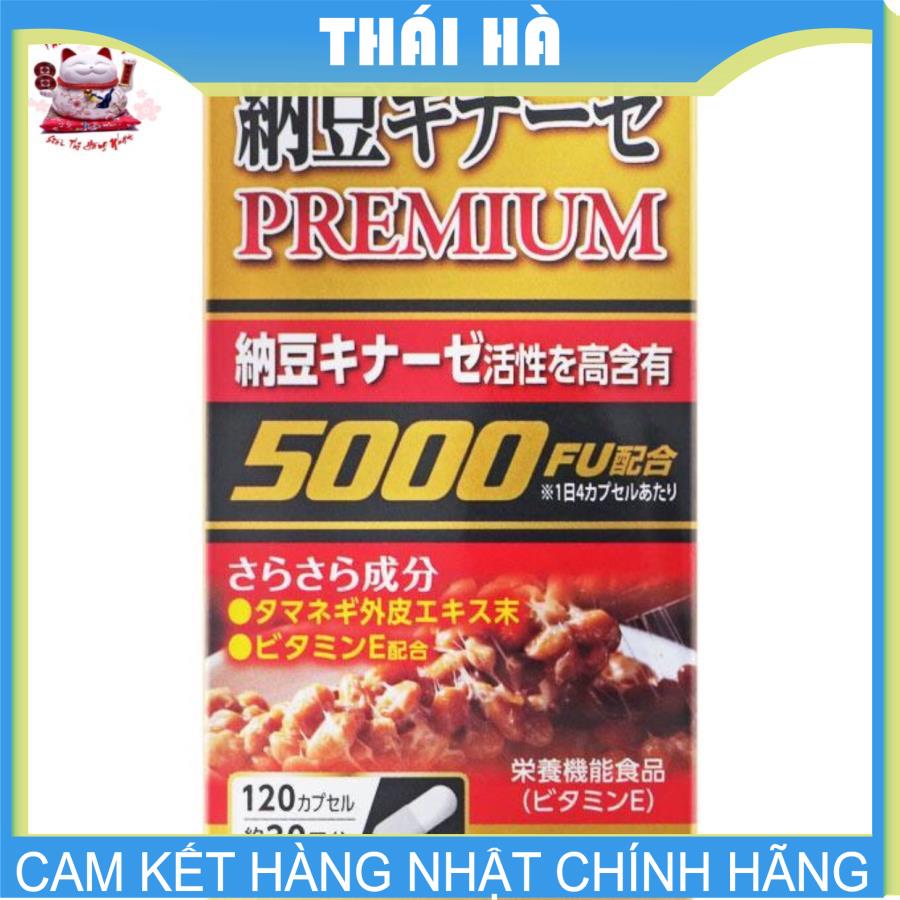 Viên Uống Nattokinase 5000Fu Phòng Đột Quỵ Tai Biến 120 Viên Nhật Bản