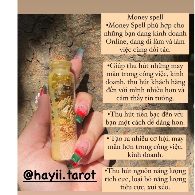 Lọ spell thu hút tiền có quà tặng