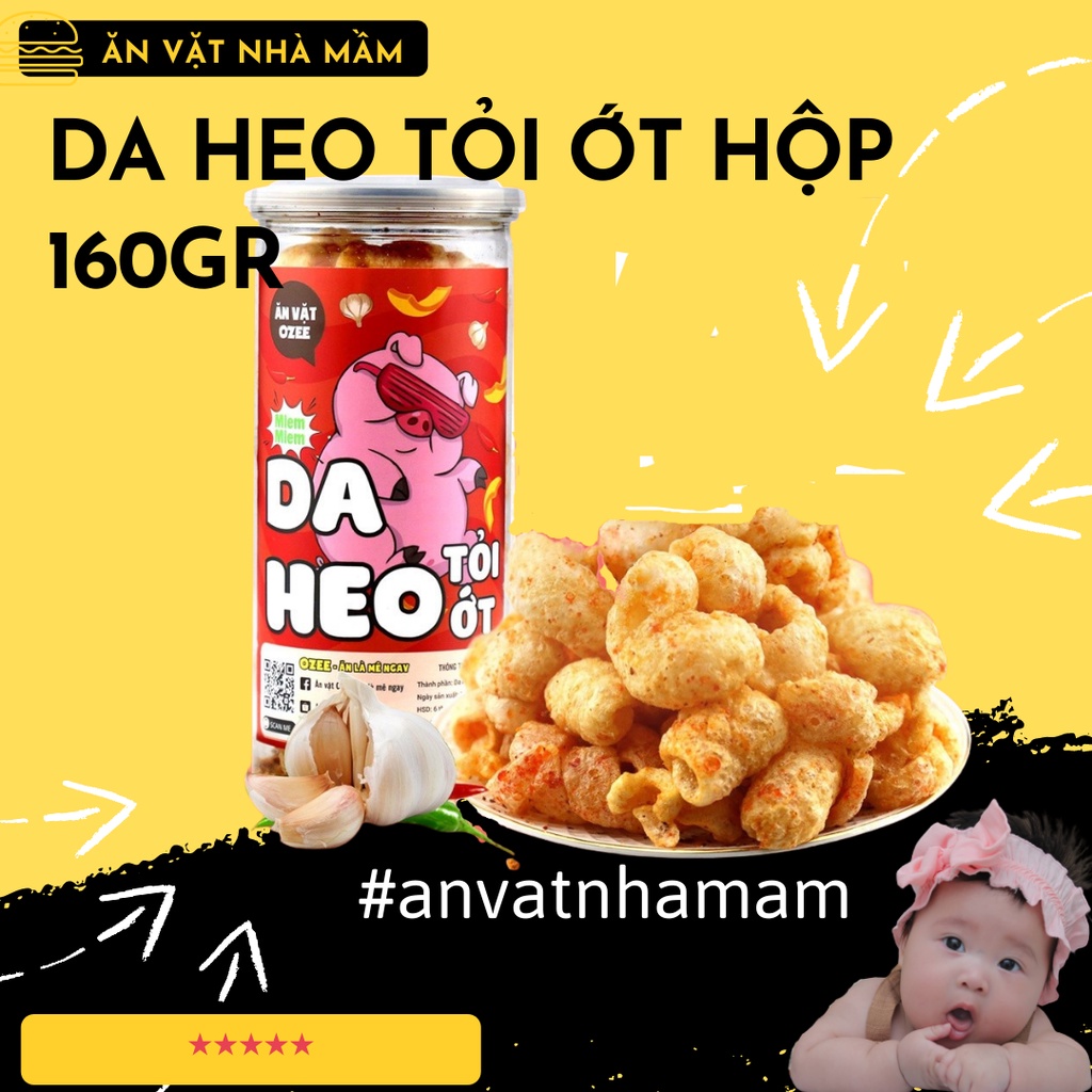 Da heo tỏi ớt hộp 160g