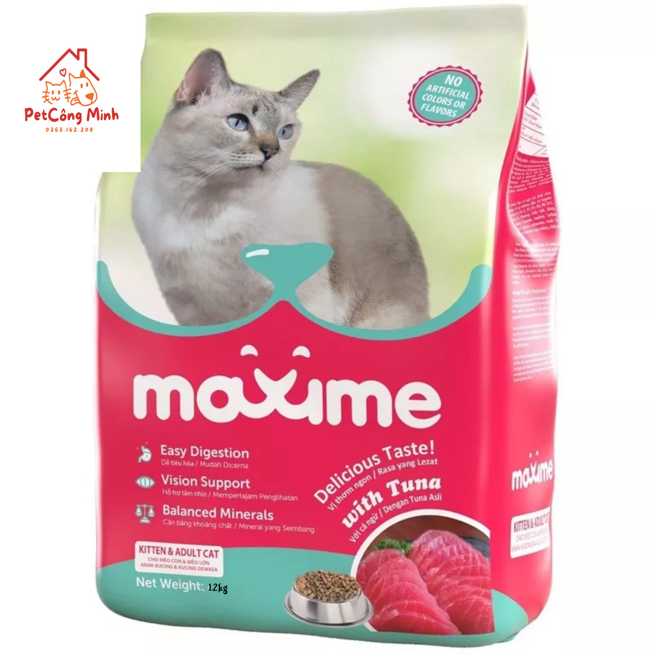 Hạt cho mèo,chó Maxime gói 1kg