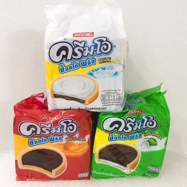 Combo 3 bịch bánh quy nhân kem cream o 432g thái lan