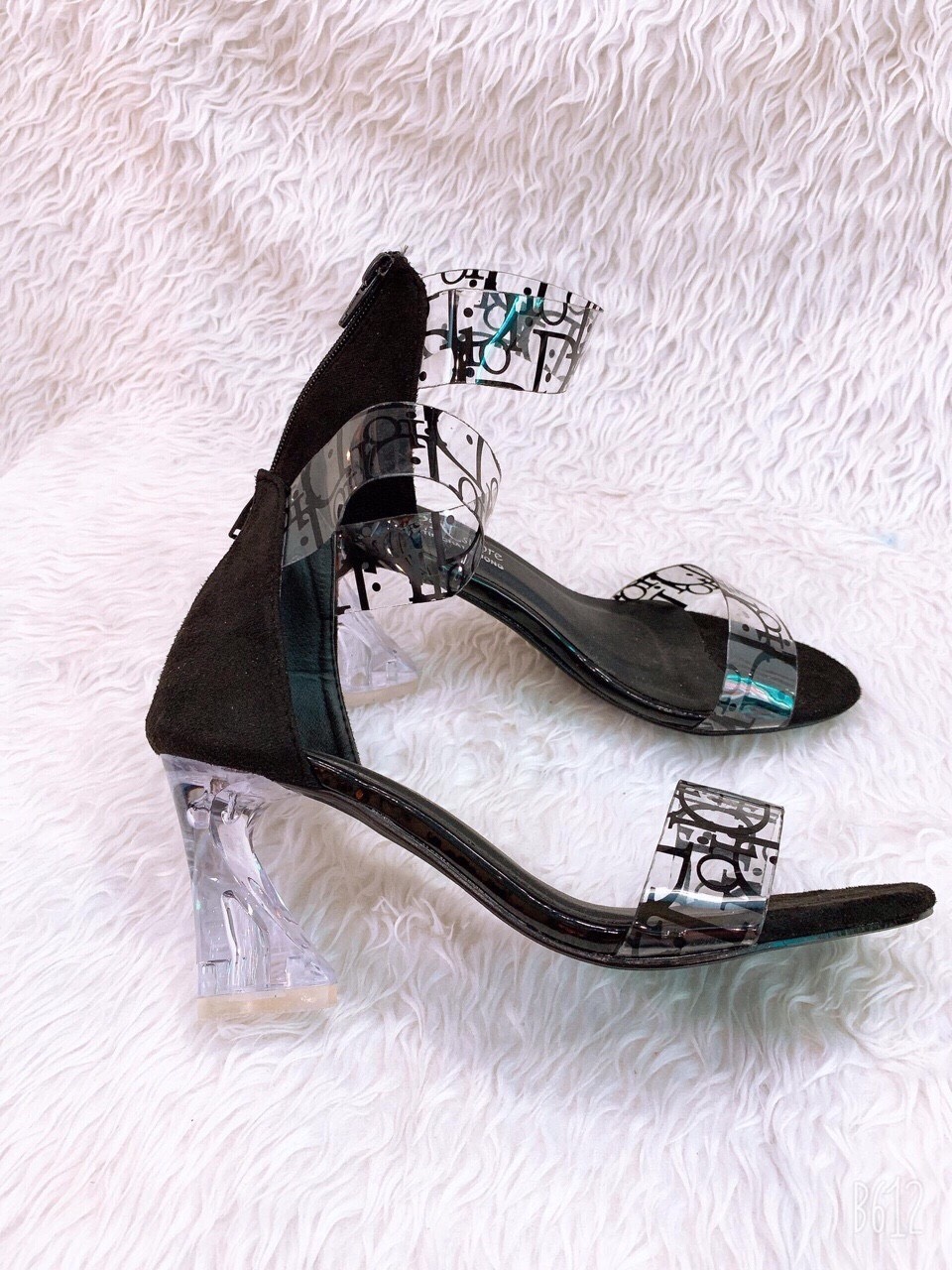 Giày cao gót 2 quai đế trong 7cm - 191