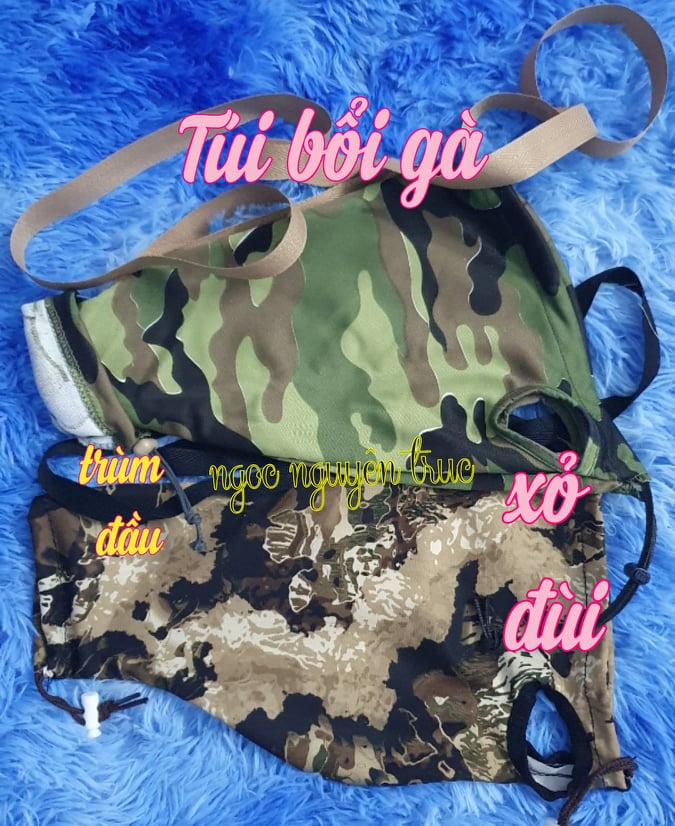 2 túi bổi gà trùm đầu
