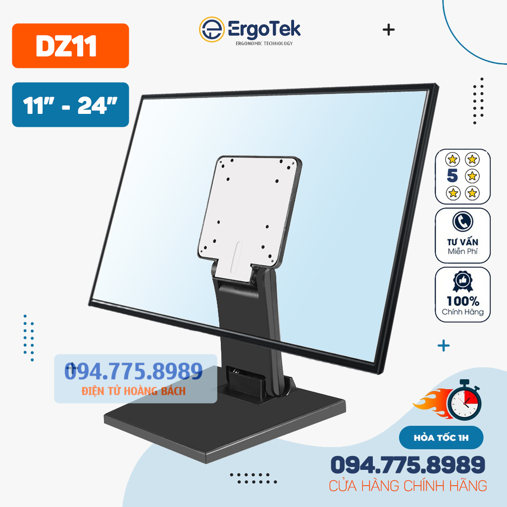 Chân đế màn hình đặt bàn ergotek dz11 11 - 24 inch - chân treo tivi màn hình máy tính để bàn - đa năng