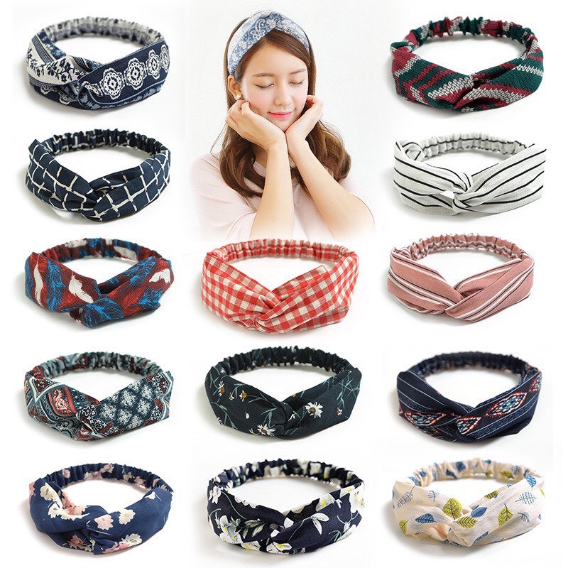 Băng đô turban vải xinh xắn hàn quốc tb01-tb27